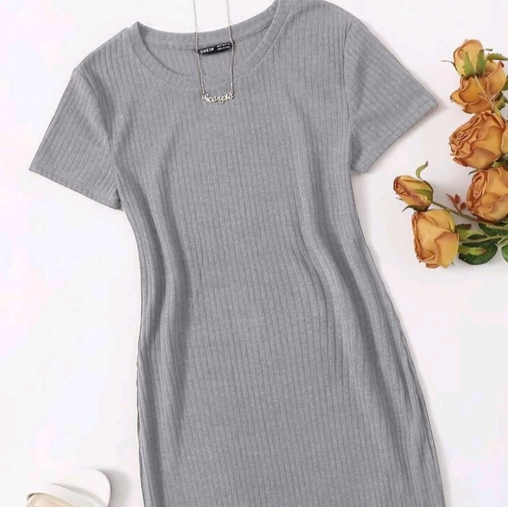 Grey mini dress